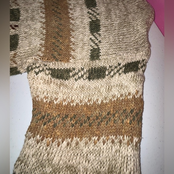 St. John's Bay Men's Patterned Crewneck Sweater - Olive, Brown, Cream - Picture 14 of 14